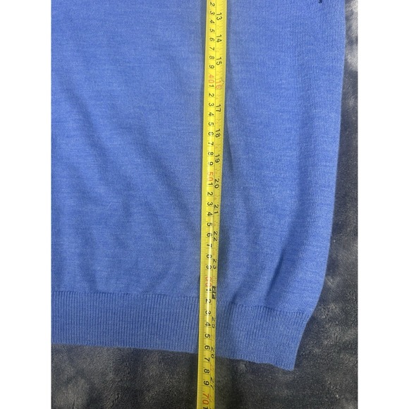 Brooks Brothers Sweater Vest Mens MEDIUM Merino Wool  346 V Neck Pullover FLAW - Picture 7 of 8